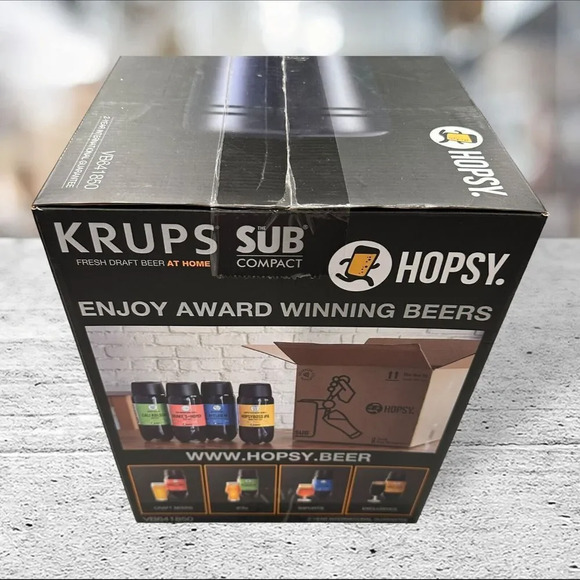 Krups The SUB Compact Draught Beer Dispenser Keg Man Cave Pub Machine Black - Picture 2 of 7